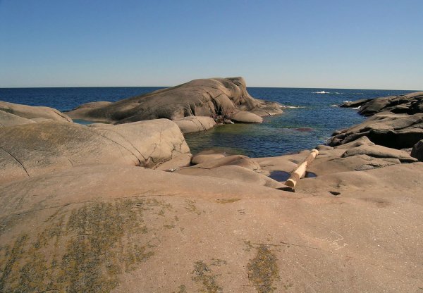 Bengtskärin merihirviö lähdössä tukin osoittamaan suuntaan.jpg